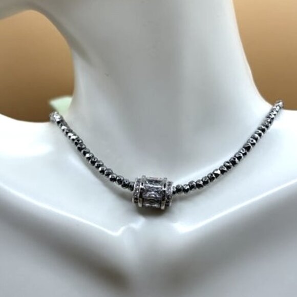 Lucas Lameth LUC Sterling 925 Necklace Sterling Silver CZ - Picture 9 of 9